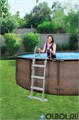 Каркасный бассейн на опорах Ротанг Deluxe Set Bestway 56709 + фильтр-насос, лестница (366х100см) 56709