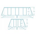 Каркасный бассейн BestWay 56441 + фильтр-насос, лестница (404х201х100) 56441-2