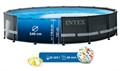 Intex 26330 / Каркасный бассейн / 549х132 / Ultra XTR Frame + песочный фильтр насос 7900 л/ч, лестница, тент, подстилка 26330