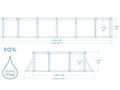 BestWay 561CW Бассейн со стальными стенками Hydrium 730х360x130см 561CW