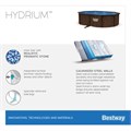 BestWay 561CW Бассейн со стальными стенками Hydrium 730х360x130см 561CW