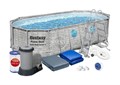Bestway 56716 / Каркасный бассейн Power Steel + фил.-насос, лестн, тент  / 549х274х122 см 56716