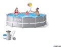 Intex  26702 / Каркасный бассейн Prism Frame / 305х76 см  + фильтр-насос 26702