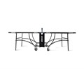 Теннисный стол DONIC Tornado-AL-Outdoor, 4 мм, синий TOR-AL 17734