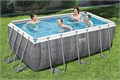 Bestway 56722 / Прямоугольный каркасный бассейн  412х201х122 см + фильтр-насос, лестница 56722