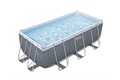 Bestway 56722 / Прямоугольный каркасный бассейн  412х201х122 см + фильтр-насос, лестница 56722