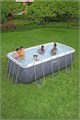 Bestway 56722 / Прямоугольный каркасный бассейн  412х201х122 см + фильтр-насос, лестница 56722