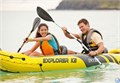 Лодка / байдарка надувная  двухместная  Intex 68307 EXPLORER K2  + насос и весла 68307