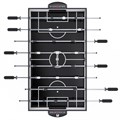 Игровой стол - трансформер 4 в 1 DFC 48" 122 х 61 см HP03102 25326