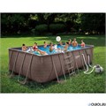 Каркасный бассейн прямоугольный / 549х274х132см / Laguna Vista Р20-2052-S + песочный фильтр-насос 220В, лестница, настил, тент, набор для чистки DELUXE, скиммер P20-2052-S