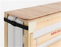 Раскладушка деревянная 200x90 см, на ламелях, нагрузка  150 кг, Основа сна MAX / цвет ДУБ 21005-1