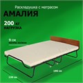 Двухспальная раскладушка Амалия с матрасом 190x120 ОРЕХ 24277