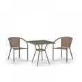 Комплект плетеной мебели T282BNT/Y137C-W56 Light brown 2Pcs 25409