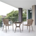 Комплект плетеной мебели из искусственного ротанга T25BY137C-W56 Light brown 2Pcs 25404