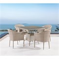 Комплект плетеной мебели T190B/Y350A-W85-90x90 Latte 4Pcs 25562