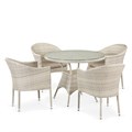 Комплект плетеной мебели T190A/Y350A-W85-D96 Latte 4Pcs 25508