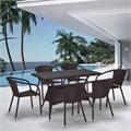 Комплект плетеной мебели T198D/Y137C-W53 Brown 6Pcs 25465
