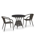 Комплект плетеной мебели T707ANS/Y137C-W53 2Pcs Brown 25411
