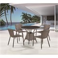 Комплект плетеной мебели T197ANS-W53/Y137C-W53 Brown 4Pcs 25455