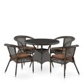 Комплект плетеной мебели Лион-1A T220CT/Y32-W53 Brown (4+1) 25469