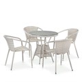 Комплект плетеной мебели T705ANT/Y137C-W85 4Pcs Latte 25452