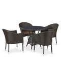 Комплект плетеной мебели T707ANS/Y350-W53 4Pcs Brown 25486