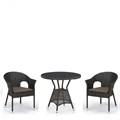 Комплект плетеной мебели T707ANS/Y79-W53 Brown (2+1) 25429