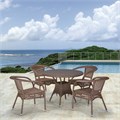 Комплект плетеной мебели Лион-1B T220CT/Y32-W56 Light brown (4+1) 25470
