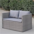 Плетеный диван-трансформер S330G-W78 Grey 25461