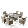 Комплект плетеной мебели AFM-195-6Pcs Beige (6+1) 25647