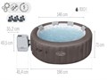 Bestway 6001S / Надувная джакузи Lay Z Spa Dominica 196x71см 25662