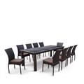 Комплект плетеной мебели T438/Y380A-W53 Brown (10+1) 25663