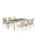 Комплект плетеной мебели T365/Y380C-W85 Latte (6+1) + подушки 25658
