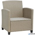 Плетеный комплект мебели с диваном из искусственного ротанга AFM-804B Beige 25728
