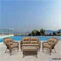 Плетеный комплект для отдыха LV-520BB Beige-Beige 25734