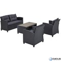 Плетеный комплект мебели с диваном AFM-804G Dark Grey 25729