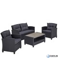 Плетеный комплект мебели с диваном AFM-804G Dark Grey 25729