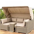 Диван-трансформер из искусственного ротанга AFM-320 Beige 25981