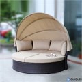 Диван-трансформер из искусственного ротанга AFM-325B Brown 25743