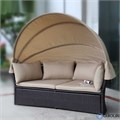 Диван-трансформер из искусственного ротанга AFM-325B Brown 25743
