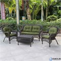 Плетеный комплект для отдыха из искусственного ротанга LV-520BG Brown-Green 25735