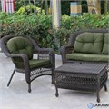 Плетеный комплект для отдыха из искусственного ротанга LV-520BG Brown-Green 25735