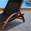 Шезлонг-лежак из сибирской лиственницы AFM-512A Black 25907