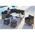 Комплект плетеной мебели AFM-373G Grey 25715
