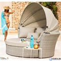 Диван-трансформер из искусственного ротанга AFM-325 Beige 25742