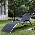 Шезлонг-лежак ГРАЦИЯ MC-3039GA Silver-Black 25899
