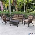 Плетеный комплект для отдыха из искусственного ротанга LV-520BB Brown-Beige 25736